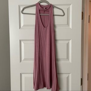 Pink High Neck Forever 21 Dress